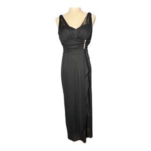 BETSY & ADAM black formal dress Size 4 EUC